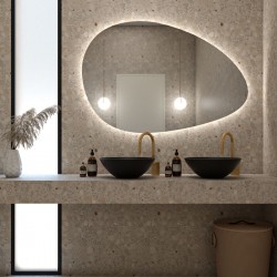 Καθρέπτης Μπάνιου Rock 100X65 εκ. με Led