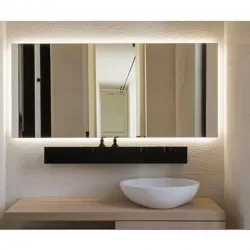 Outlet Καθρέπτης Μπάνιου Square 80X90 εκ. με Led και διακόπτη αφής