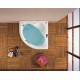 Μπανιέρα Γωνιακή Acrilan Mykonos 105x105x43 Λευκή Γυαλιστερή Μπανιέρα Γωνιακή Acrilan Mykonos 105x105x43 Λευκή Γυαλιστερή