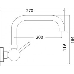 Μπαταρία Τοίχου Νιπτηρος Line Modea 00-2010