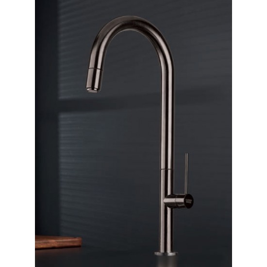 Μπαταρία Κουζίνας με ντους Armando Vicario Tozo 48780-410 Black Brushed Μπαταρία Κουζίνας με ντους Armando Vicario Tozo 48780-410 Black Brushed