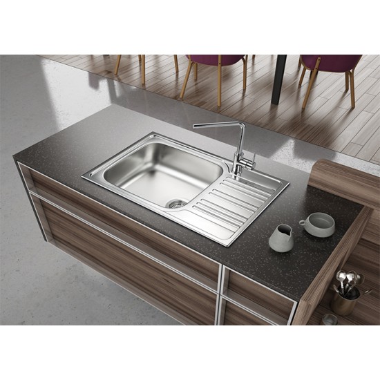 Ένθετος Νεροχύτης 78x50cm Inox Σαγρέ Fortinox Valley 25105 Ένθετος Νεροχύτης 78x50cm Inox Σαγρέ Fortinox Valley 25105