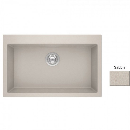Νεροχύτης Κουζίνας Γρανιτένιος Sanitec Ultra Sabbia (Μπεζ) 808 79 1B (79X50) με Μία Ενιαία Μεγάλη Γούρνα Νεροχύτης Κουζίνας Γρανιτένιος Sanitec Ultra Sabbia (Μπεζ) 808 79 1B (79X50) με Μία Ενιαία Μεγάλη Γούρνα