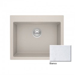 Νεροχύτης Γρανιτένιος Sanitec Ultra Granite Τετραγωνισμένος 809 1B (60X50) Bianco Βαρέως Τύπου με 1 Ενιαία Γούρνα Νεροχύτης Γρανιτένιος Sanitec Ultra Granite Τετραγωνισμένος 809 1B (60X50) Bianco Βαρέως Τύπου με 1 Ενιαία Γούρνα