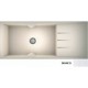 Νεροχύτης Γρανιτένιος Sanitec Ultra Granite 817 116 1B 1D (116x50) Bianco (Λευκό) Βαρέως Τύπου με 1 Μεγάλη Γούρνα και Μαξιλάρι