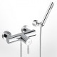 Μπαταρία Ντουζιέρας La Torre New Tech Chrome 12060-100 Χρωμέ