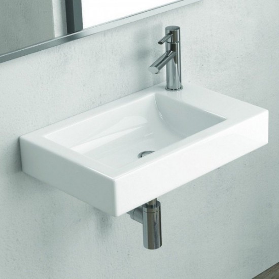 Νιπτήρας Μπάνιου Πορσελάνης Karag 4056 Minos 55x35cm Λευκός Νιπτήρας Μπάνιου Πορσελάνης Karag 4056 Minos 55x35cm Λευκός