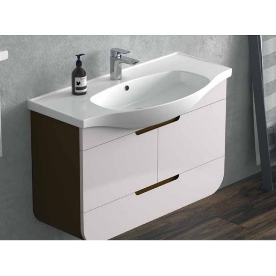 Νιπτήρας Επίπλου Πορσελάνης 80x46.5cm Cerastyle Lila VB018M22U00 Λευκό Νιπτήρας Επίπλου Πορσελάνης 80x46.5cm Cerastyle Lila VB018M22U00 Λευκό