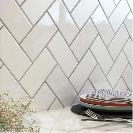 Πλακάκι Bianco Normal Glossy 10x20