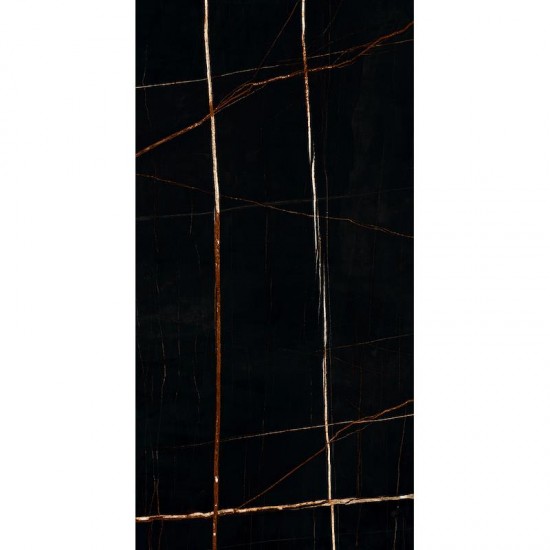 Πλακάκι Marazzi Allmarble Sahara Noir Lux Rt 75x150 cm MEL9 Γυαλιστερό Μαρμαριζέ