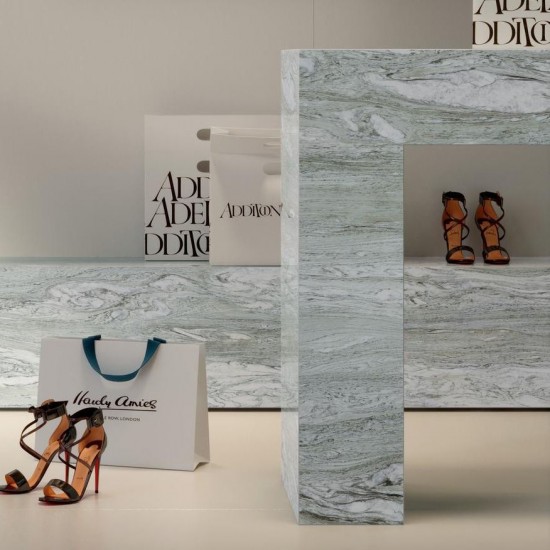 Πλακάκι Marazzi Allmarble Verde Cipollino Lux Rt 75x150 cm MEL7 Γυαλιστερό Μαρμαριζέ