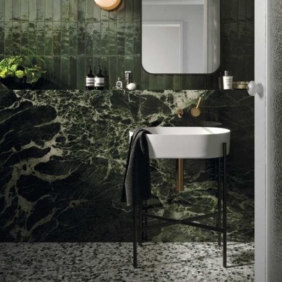 Πλακάκι Marazzi Allmarble Verde Aver Rt 75x75 cm MALE Μαρμαριζέ