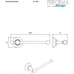 Χαρτοθήκη Χωρίς Κάλυμμα Performa Victoria 604-400 Black Matt