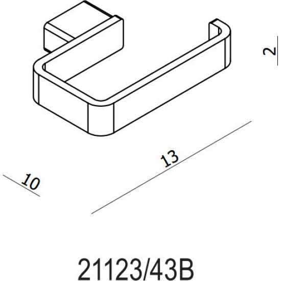 Χαρτοθήκη χωρίς Κάλυμμα Langberger 21123-43B-400 Black Mat Χαρτοθήκη χωρίς Κάλυμμα Langberger 21123-43B-400 Black Mat