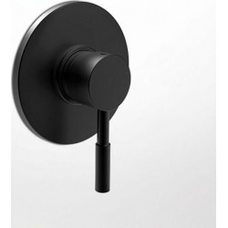 Εντοιχισμένος Μίκτης Ορειχάλκινος 1 εξόδου La Torre New Tech  12050-400 Black Matt (Μαύρο ματ)