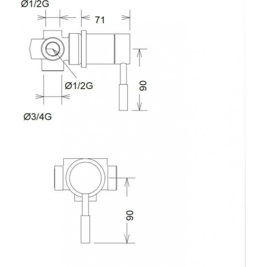 Μίκτης Εντοιχισμού 1 Εξόδου - La Torre New Tech 12051SP-300 White Μatt (Λευκό Ματ) Μίκτης Εντοιχισμού 1 Εξόδου - La Torre New Tech 12051SP-300 White Μatt (Λευκό Ματ)