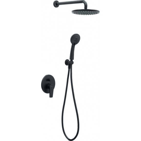 Πλήρες σετ ντουζιέρας Εντοιχισμού Modea 00-7700/Β Black Matt (Μαύρο) Πλήρες σετ ντουζιέρας Εντοιχισμού Modea 00-7700/Β Black Matt (Μαύρο)