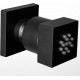 La Torre Square Επιτοίχιο Jet Ντουζ Black Matt E044029-400 La Torre Square Επιτοίχιο Jet Ντουζ Black Matt E044029-400