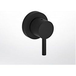 Εκτροπέας Εντοιχισμού 3 Εξόδων - Eurorama Tonda R4751-400 Black matt (Μαύρο Ματ)