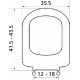 Κάλυμμα Λεκάνης Λευκό Duroplast Elvit 1226 Verdi-Tesi-Selecta 41.5-43,5x35.5 εκ Κάλυμμα Λεκάνης Λευκό Duroplast Elvit 1226 Verdi-Tesi-Selecta 41.5-43,5x35.5 εκ