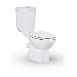 Λεκάνη Δαπέδου Creavit PA310 Pitta Πισωστόμια Πορσελάνης Λευκή με Καζανάκι και Κάλυμμα Duroplast Soft Close