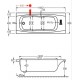 Μπανιέρα Υδρομασάζ Carron Celsius 451CH ένθετη ή με ποδιά 180 x 80 cm Μπανιέρα Υδρομασάζ Carron Celsius 451CH ένθετη ή με ποδιά 180 x 80 cm