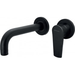 Εντοιχισμένη Mπαταρία Νιπτήρα Αναμεικτική Ορειχάλκινη Modea Optima  00-7510/B Total Black (Μαύρο Ματ)