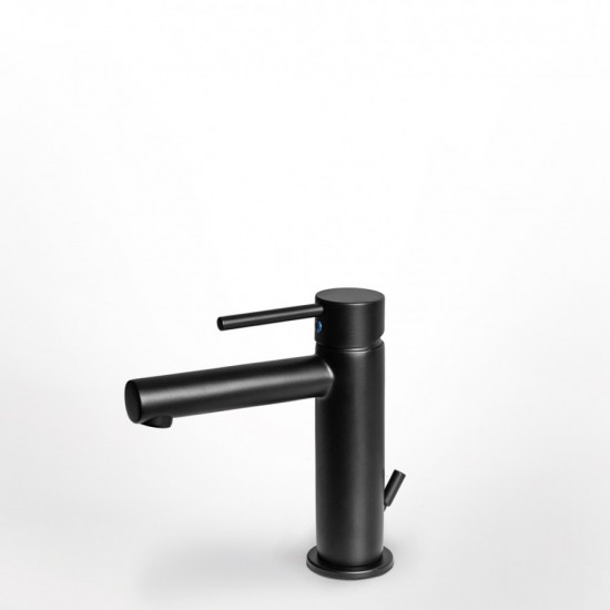 Μπαταρία Νιπτήρα Αναμεικτική Ορειχάλκινη Eurorama Tonda Black Matt 145310-400 