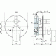 Εντοιχιζόμενη Μπαταρία Ντουζ Ceraflex A6758AA Ideal Standard 2 Εξόδων