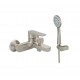 Μπαταρία Λουτρού Αναμεικτική Modea Optima Vivid Total Brushed Nickel 00-2562 με Tηλέφωνο Brushed Nickel, Επίτοιχο Στήριγμα Τηλεφώνου Brushed Nickel και Άθραυστο Σπιράλ 1,5m Brushed Nickel Μπαταρία Λουτρού Αναμεικτική Modea Optima Vivid Total Brushed Nickel 00-2562 με Tηλέφωνο Brushed Nickel, Επίτοιχο Στήριγμα Τηλεφώνου Brushed Nickel και Άθραυστο Σπιράλ 1,5m Brushed Nickel