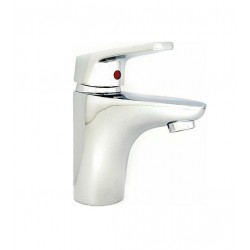 Μπαταρία Νιπτήρα Αναμεικτική Zaria Χρωμέ Βαρέως Τύπου με Βαλβίδα Αυτόματη