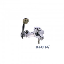 Μπαταρία Λουτρού Zaria Χρωμέ με Tηλέφωνο, Επίτοιχο Στήριγμα Τηλεφώνου και Σπιράλ 1,5m