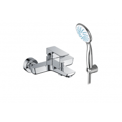 Μπαταρία Λουτρού Αναμεικτική Viospiral Tetra 36-5021 Τετραγωνισμένη 