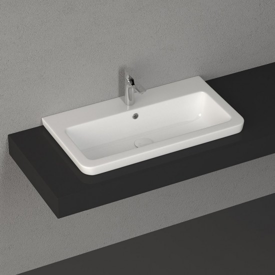 Νιπτήρας Μπάνιου Πορσελάνης Λευκός Urban 35060 Bianco Ceramica Ένθετος Επίπλου Ή χτιστού (Δυνατότητα Τοποθέτησης και ως Επιτοίχιος Κρεμαστός) 60 × 35 εκ. Τετραγωνισμένος Νιπτήρας Μπάνιου Πορσελάνης Λευκός Urban 35060 Bianco Ceramica Ένθετος Επίπλου Ή χτιστού (Δυνατότητα Τοποθέτησης και ως Επιτοίχιος Κρεμαστός) 60 × 35 εκ. Τετραγωνισμένος