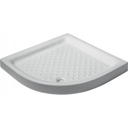 Ντουζιέρα Ημικυκλική Λευκή Πορσελάνης Tema Eco 80x80x9 Ντουζιέρα Ημικυκλική Λευκή Πορσελάνης Tema Eco 80x80x9