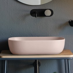 Επικαθήμενος Νιπτήρας Πορσελάνης 56x39cm Scarabeo Glam 1804-810 Ροζ