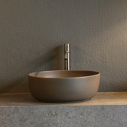 Επικαθήμενος Νιπτήρας Πορσελάνης 33x33cm Scarabeo Glam 1808-510 Μπεζ