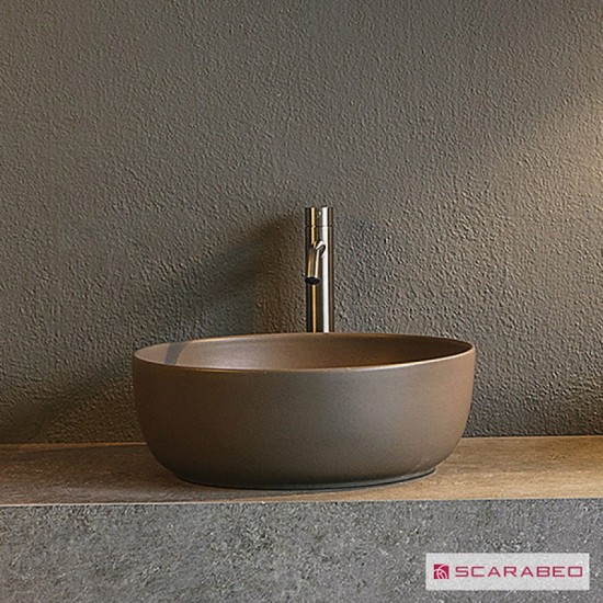 Επικαθήμενος Νιπτήρας Πορσελάνης 39x39cm Scarabeo Glam 1807-510 Μπεζ Επικαθήμενος Νιπτήρας Πορσελάνης 39x39cm Scarabeo Glam 1807-510 Μπεζ