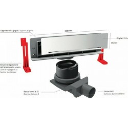 Σιφώνι τοίχου KARAG CONFLUO PREMIUM WALL 310 Inox 31 cm