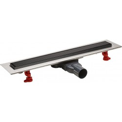 Κανάλι Ντουζiέρας Σιφών Wirquin Venisio Slim VS500-401 50cm Ανοξείδωτο Μαύρο