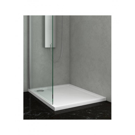 Ντουζιέρα Ορθογώνια Karag New Flat 18 80X170 Λευκή Ακρυλική Ντουζιέρα Ορθογώνια Karag New Flat 18 80X170 Λευκή Ακρυλική
