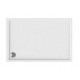Ντουζιέρα Ορθογώνια Karag New Flat 10 80X130 Λευκή Ακρυλική