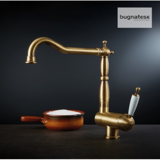 Μπαταρία Κουζίνας Πάγκου Bugnatese Oxford 7596-220 Vintage Με Περιστρεφόμενο - Ανακλινόμενο Ρουξούνι Για Χρήση Παραθύρου Σπαστή Bronze με Λευκό Πόμολο Μπαταρία Κουζίνας Πάγκου Bugnatese Oxford 7596-220 Vintage Με Περιστρεφόμενο - Ανακλινόμενο Ρουξούνι Για Χρήση Παραθύρου Σπαστή Bronze με Λευκό Πόμολο