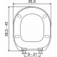 Κάλυμμα Λεκάνης Duroplast Elvit Connect 0184 Soft Close (38.5-45) x 36,8 cm