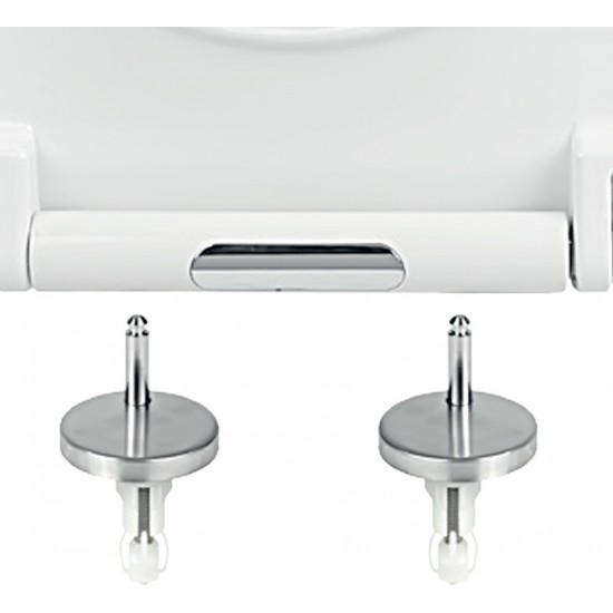 Κάλυμμα Λεκάνης Duroplast Elvit Elvit 0405 Cantica D-code Λευκό Soft Close 40-45x36 εκ.