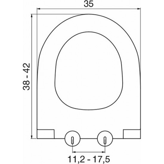 Κάλυμα Λεκάνης Duroplast Elvit 0407 Soft Close Boreal (38-42) x 35 cm Κάλυμα Λεκάνης Duroplast Elvit 0407 Soft Close Boreal (38-42) x 35 cm