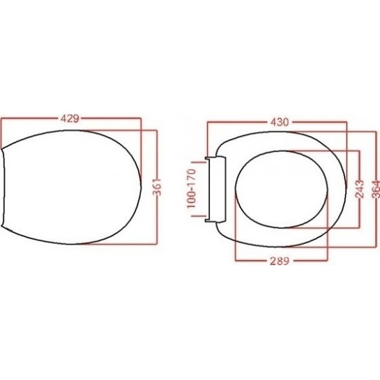 Κάλυμμα Λεκάνης Satin Soft Close Βαρέως Τύπου Πολυπροπυλενίου Λευκό 56-3262 Viospiral 43.9x36.4cm
