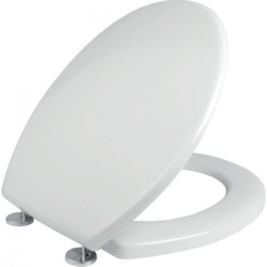 Κάλυμμα Λεκάνης Duroplast Elvit Universal Ιθάκη Λευκό με Μεταλλικά Στηρίγματα 0044 38-43Χ37 εκ.