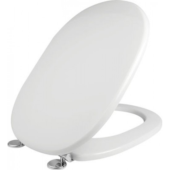 Κάλυμμα Λεκάνης Duroplast Elvit 0086 Passepartout Λευκό 42,8-44,6 Χ 36 εκ.