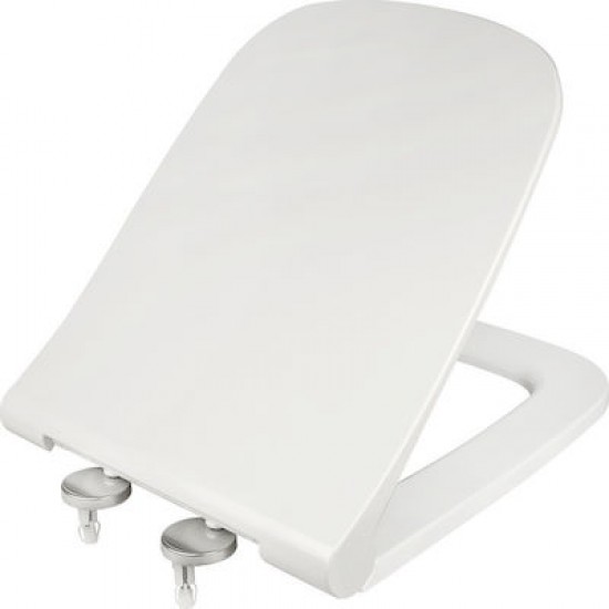 Κάλυμμα Λεκάνης Duroplast Elvit Elvit 0405 Cantica D-code Λευκό Soft Close 40-45x36 εκ.